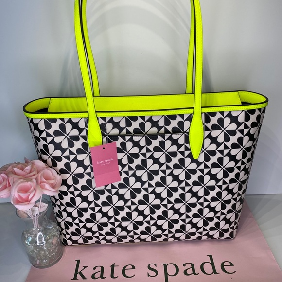 ♠️🌟Kate Spade🌟♠️Hollie Geo Clover Large Tote - Picture 2 of 8